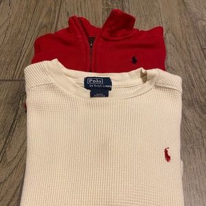 Polo boys pullover and long sleeved shirt lot 4T
